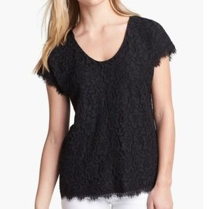 Classic DVF Cholula Lace Tee. NWT.
